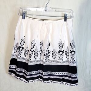 'XX3' Printed Cotton Skirt